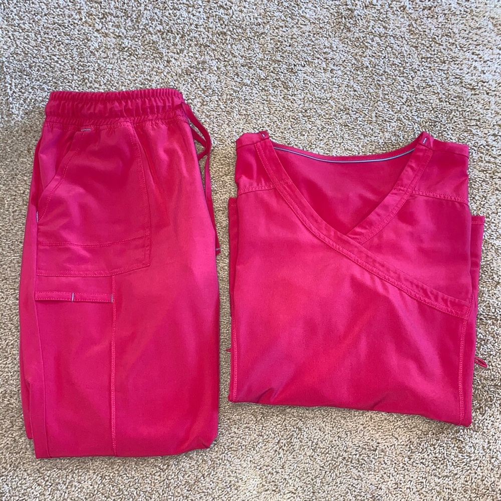 Scrub Star hot pink scrubs 💗
